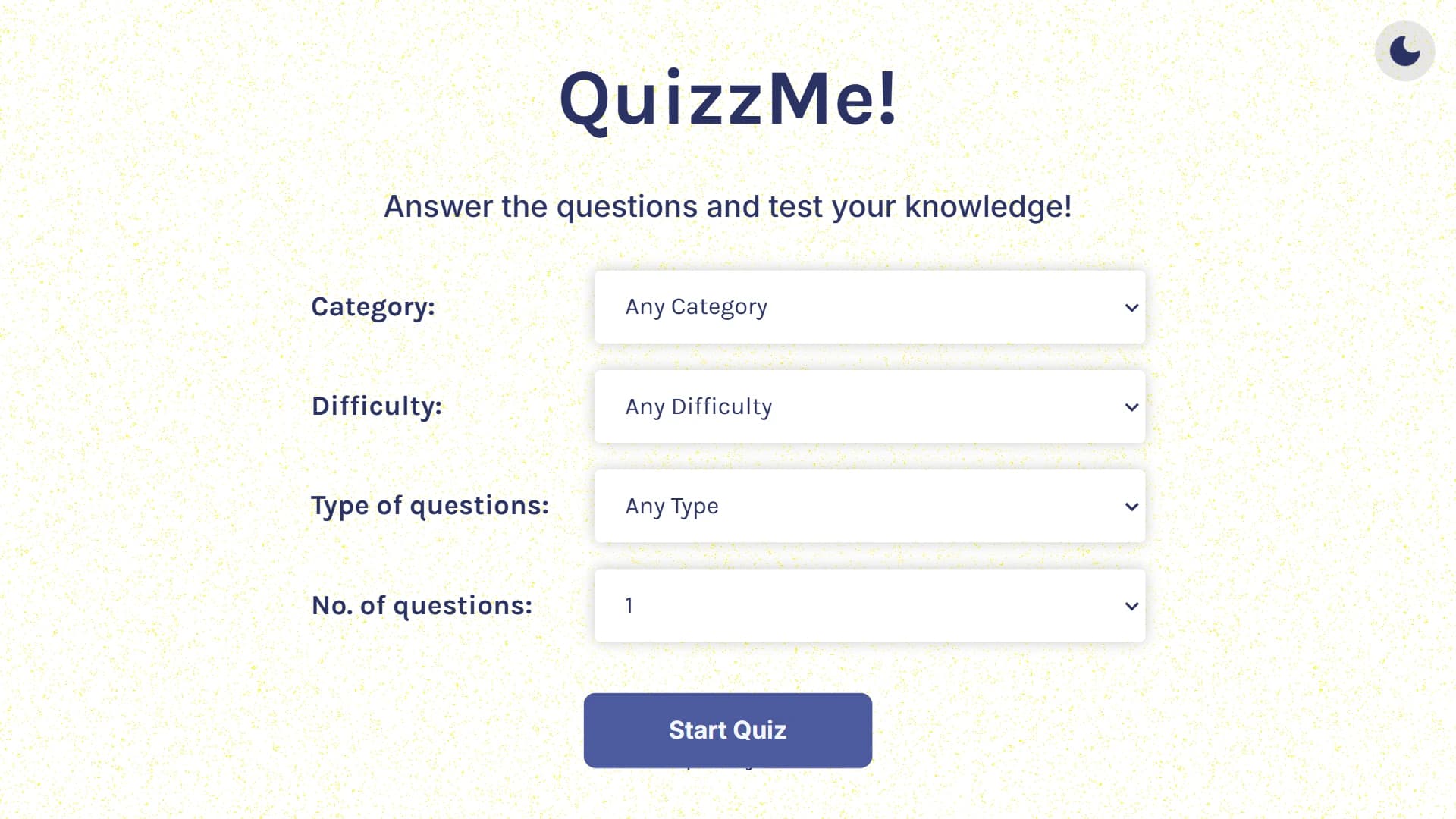 QuizzMe! screenshot 1