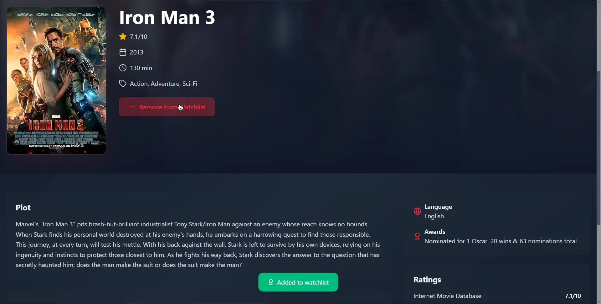 MovieVault screenshot 4