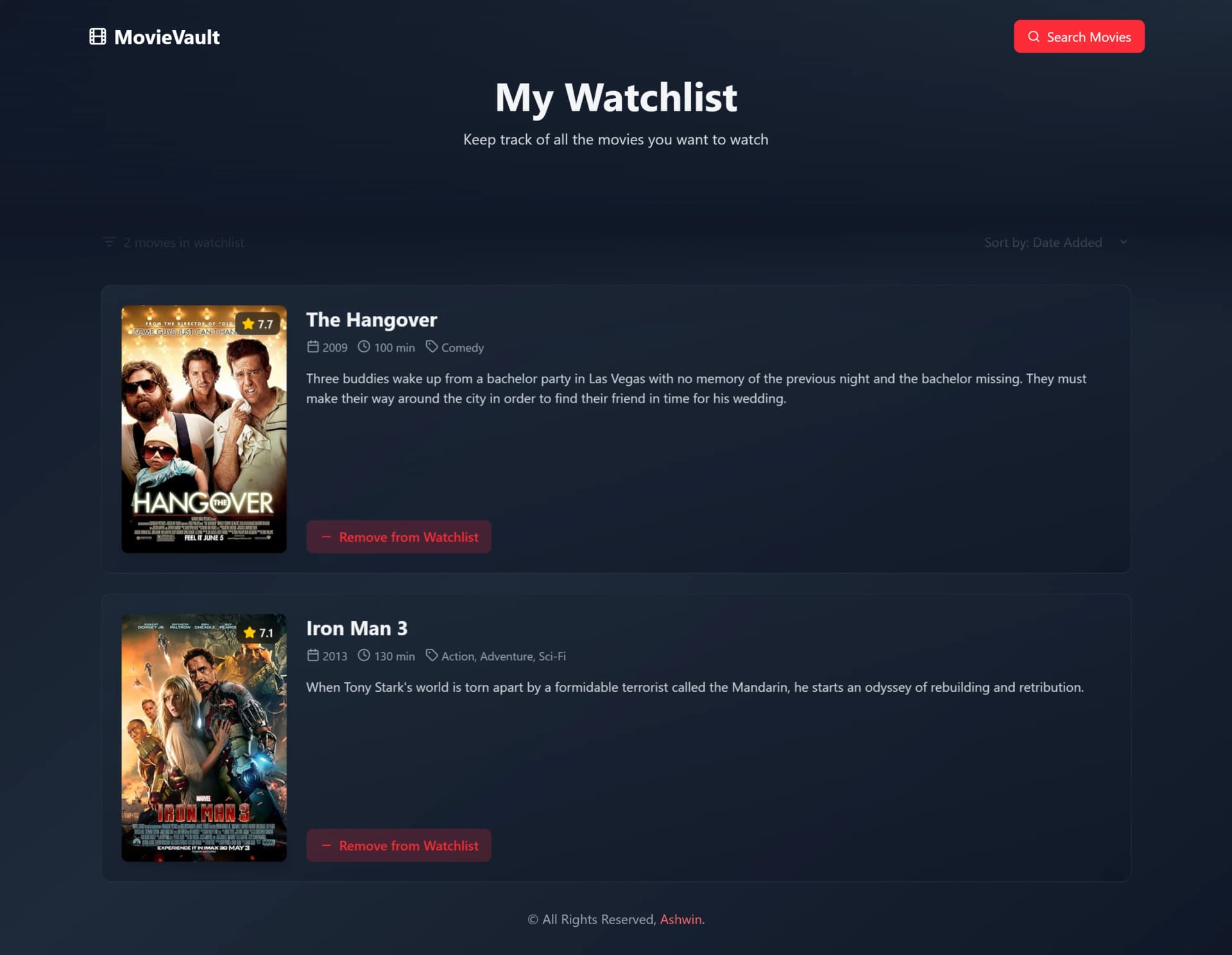 MovieVault screenshot 6